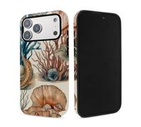 Underwater World Animals Dual Layer Film Case for iPhone 17 Pro Max,Shockproof Soft TPU Inner + Scratch-Resistant Film Outer, Slim Protective Phone Case