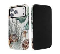 Underwater World Animals Dual Layer Film Case for iPhone 17 Pro Max,Shockproof Soft TPU Inner + Scratch-Resistant Film Outer, Slim Protective Phone Case