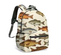 Underwater World Clownfish 40cm Rucksack Backpack Vibrant Tropical Sea Coral Reef Full Print Bookbag School Bag for Kids Teens (03)