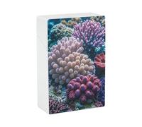 Underwater World Coral Cigarette Case 85mm King Size, Crushproof Plastic Cigarette Box Holder for Men Women Cigar Protective Cover Waterproof Cigarettes Holder 20 Capacity