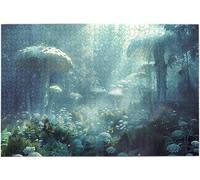 Underwater World Fish Art 1000 Piece Wooden Jigsaw Puzzle, Home Decor Gift 29.5x19.7 Inch