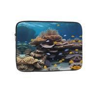 Underwater World Printed 13 inch Laptop Bag - Shockproof Portable Laptop Inner Pocket for Business, Travel, School, Office