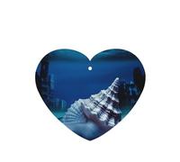 Underwater World Shell Car Air Fresheners 6 Pcs, Funny Hanging Car Air Fresheners Cute Long Lasting Scented Mirror Hanging Decoration Ornaments Gift Interior Decor Accessories For Men Women
