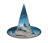 Underwater World Shell Halloween Witch Hat Halloween Costumes For Women Men Witch Hats Fancy Dress