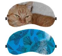 Underwater World Turtle Starfish 2-Pack Light-Blocking Soft Breathable Sleeping Mask Eye Patch