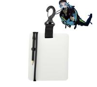 Underwater Writing Board - Space Saving, Dive Writing Slate, Waterproof Swivel Clip, Diver Log Board | Dive Training Expedition Equipment, Underwater Writiing Tablet For Water Sports & Diving