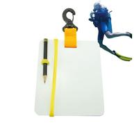 Underwater Writing Board - Underwater Writing Board, Tablet For Divers | Waterproof Diving Writing Board With Rotating Clip And Pencil, Subac Diver Writing Tablet