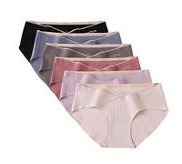 Underwear, 6 Pack Women Knickers Under The Bump Postpartum Underwear Pants Women's C Section Underwear