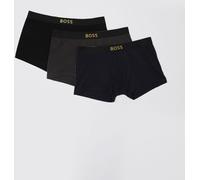 Boss Gold Logo 10272529 Trunk Boxers 3 Units Black S Men