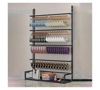 Underwear Display Stands,Multilayer Boutique Clothing Display Stand, Commercial Retail Organizer Shelves, Black Storage Rack for Store, 100x35x180cm Fashion Merchandising Fixture