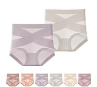 Underwear Leak Proof for Women, Ultimate Comfort Leakproof and Shaping Panties for women, High Waisted Shapewear Underwear (2pcs-12,XL)