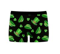 Underwear Man-Mens Funny Boxers-Men's underwear product category masculinity Saint Patrick's Day graphic underwear for men with playful I Shenanigans design (Light Blue- S)