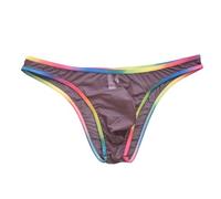 Underwear Mens,Mens Pants,Men's Underwear for Everyday Comfort - Breathable Ice Silk Hip Briefs for Men Semi-Compact Pack Lightweight Hygiene and Performance (Coffee, L)