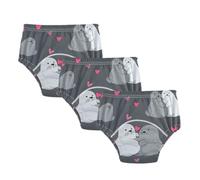 Underwear Potty Training Pants Funny Nile Seals Hearts Shorts
