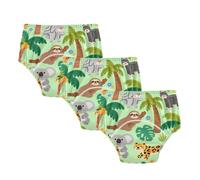 Underwear Potty Training Pants Green Forests Animal Tree Boxer Briefs