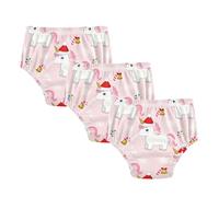 Underwear Potty Training Pants Merry Christmas Unicorns Pink Sleep