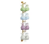 Underwear Socks Rack Holder Stand Wall Mounted, 4 Layer Modern Clothes Bra Storage Organizer for Boutiques Retail Store, Space-Saving