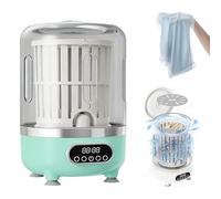 Underwear Washer,Portable Mini Washing Machine,Mini Machine Cordless Space-Saving Design,With Blue-Light,For Underwear,Bra,Socks,Baby Clothes,And Small Item,Apartment,Dorm,Rv,Travel,Hotel(25.5*15cm,Gr