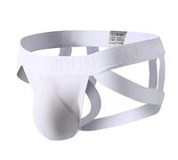 Underwear With Pockets Men Mens Chaffing Underwear Long Leg Underwear Men G String Thongs For Men Outfits For Men Uk Long Underpants Men Uk Mens Harness With Jockstrap White