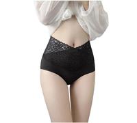 Underwear Women Clearance Ladies Tummy Control Hip Lift Knickers No Traces Transparent Lace Panties Large Size Tight Waist Underpants Comfortable Thin Breathable Briefs Sexy Lingerie Underwear M-3XL