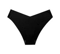 Underwear Women High Waist Cotton Knickers Women'S Pure Plain Color Ice V Shape Fitness Briefs Boy Cut Panties Hipster Ladies Packs Full 100 French Womens Size 18 For Uk Waisted Maternity