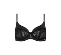 Underwired bra with fine lace for women Lisca Robin Noir 95F
