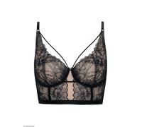 Underwired bustier bra for women Lisca Destiny Noir 95B
