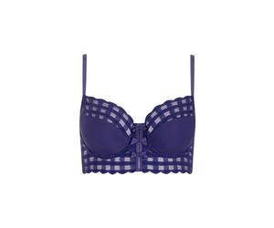 Underwired bustier bra for women Lisca Infinity Violet 85A