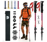 Underwood Aggregator Telescopic Walking Poles for Hiking- 2 Pack Ultralight Aluminum Hiking Poles for Women and Men, Adjustable Backpacking Walking Stick for Mountaining, Anti-shock System