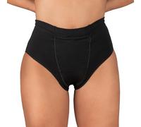 Underworks Vulvar Varicosity and Prolapse Support Brief with Groin Compression Bands - 521, Black, S