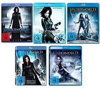 Underworld 1-5 (Underworld - Evolution - Revolt Der Lykaner - Awakening - Blood Wars) FSK-18 Blu-Ray Set - German Original Product [5 Blu-Ray]