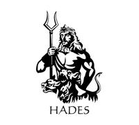 Underworld Hades Vinyl Wall Decal God Poseidon Trident Stickers Mural House Interior Decoration Living Room for Bedroom Large - 58x91cm