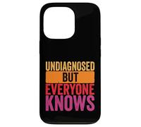 Undiagnosed but everyone knows humor men women retro Case for iPhone 13 Pro