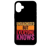 Undiagnosed but everyone knows humor men women retro Case for iPhone 16 Plus