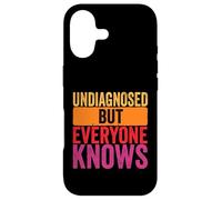 Undiagnosed but everyone knows humor men women retro Case for iPhone 17