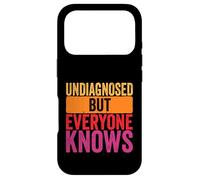 Undiagnosed but everyone knows humor men women retro Case for iPhone 17 Pro