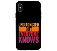 Undiagnosed but everyone knows humor men women retro Case for iPhone X/XS