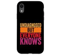 Undiagnosed but everyone knows humor men women retro Case for iPhone XR