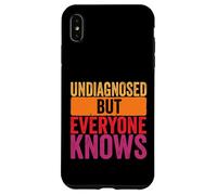 Undiagnosed but everyone knows humor men women retro Case for iPhone XS Max