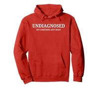 Undiagnosed But Something Ain’t Right Funny Women Men Meme Pullover Hoodie