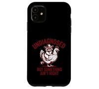 Undiagnosed But Something Ain't Right Cowboy Raccoon Chicken Case for iPhone 11