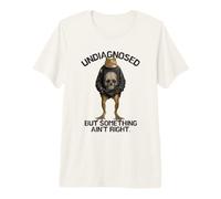 Undiagnosed But Something Ain't Right Frog Skull Premium T-Shirt