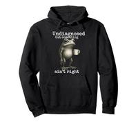 Undiagnosed But Something Ain't Right Funny ADHD Autism Pullover Hoodie