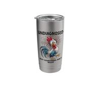 Undiagnosed But Something Ain't Right Funny Chicken Coworker Stainless Steel Insulated Tumbler