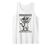 Undiagnosed But Something Ain't Right Funny Cowboy Cat Tank Top