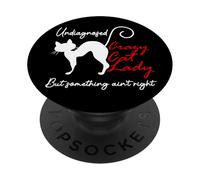 Undiagnosed But Something Aint Right Funny Crazy Cat Lady PopSockets Adhesive PopGrip