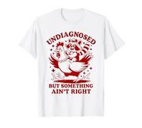 Undiagnosed But Something Ain't Right Funny Raccoon Chicken T-Shirt