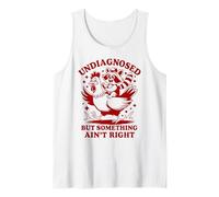 Undiagnosed But Something Ain't Right Funny Raccoon Chicken Tank Top