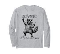 Undiagnosed But Something Ain't Right Funny Raccoon Feral Long Sleeve T-Shirt