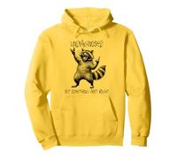 Undiagnosed But Something Ain't Right Funny Raccoon Feral Pullover Hoodie